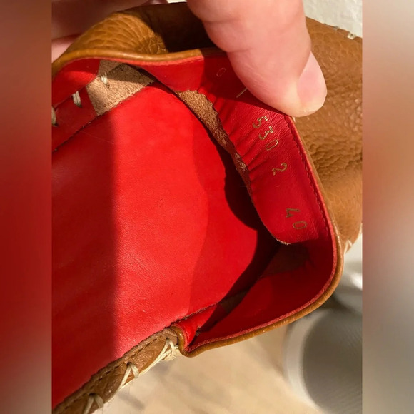 Valentino Double Wrap Leather Espadrilles Camel Size EU 40/US 10 - Picture 7 of 10